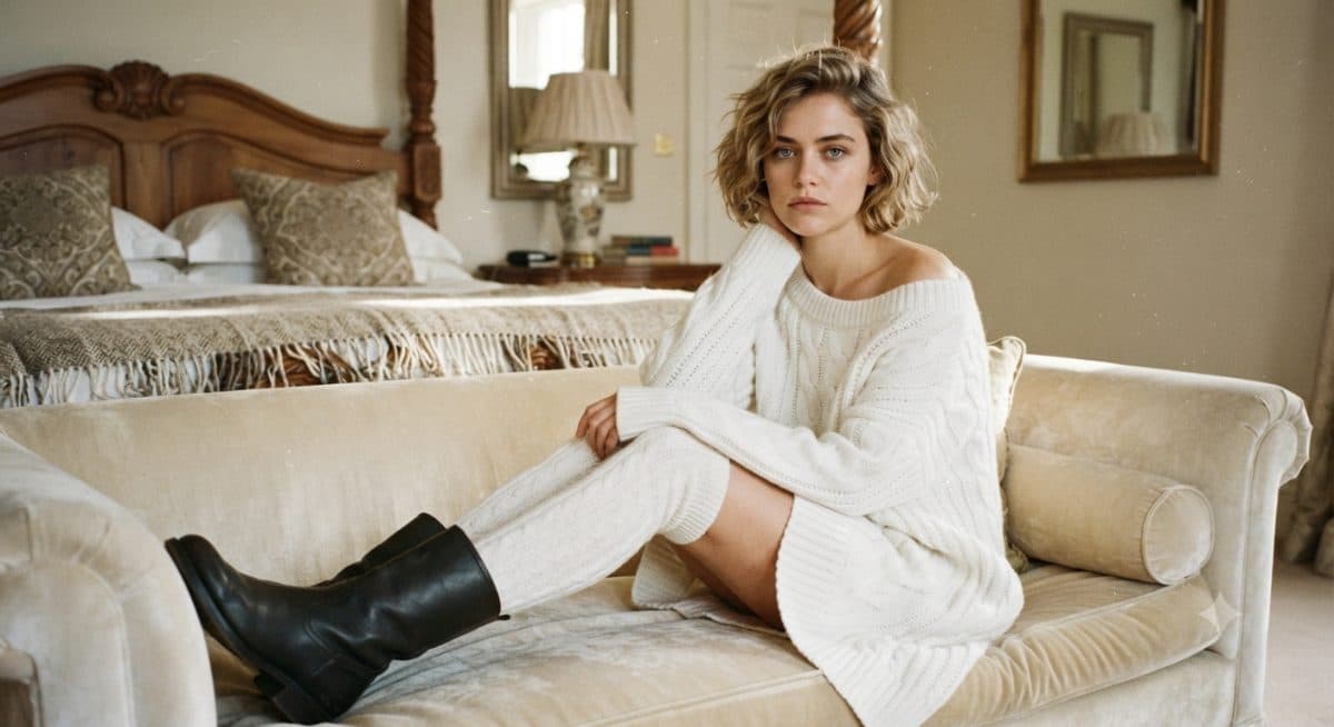 Seductive Woman in Luxurious Bedroom created with Gemini
