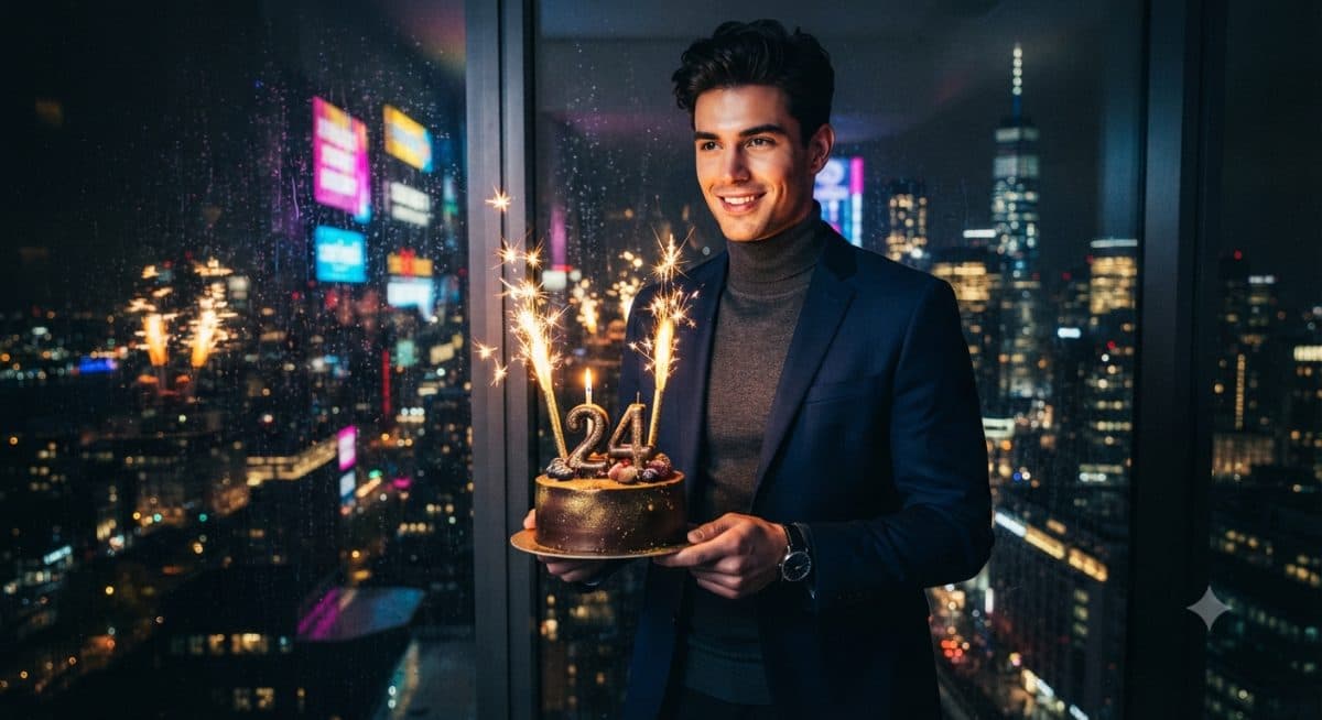 Birthday Night Portrait Copy Paste Prompt for AI Photos created with Gemini