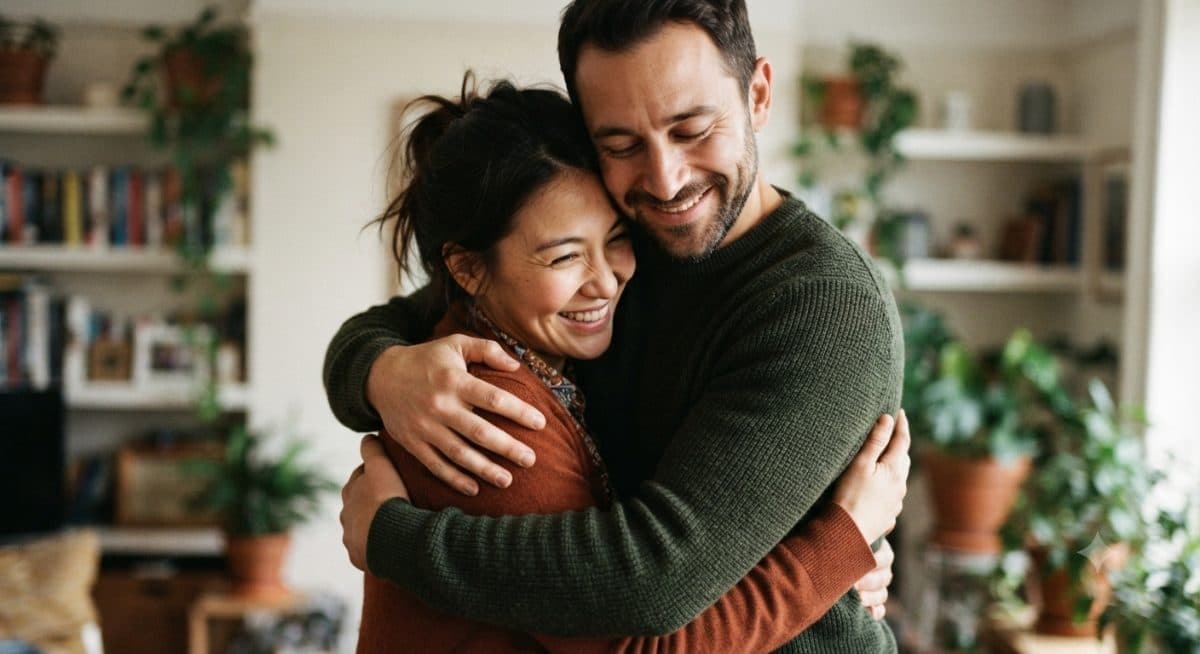 Couple Hug Copy Paste Prompt for AI Photos created with Gemini